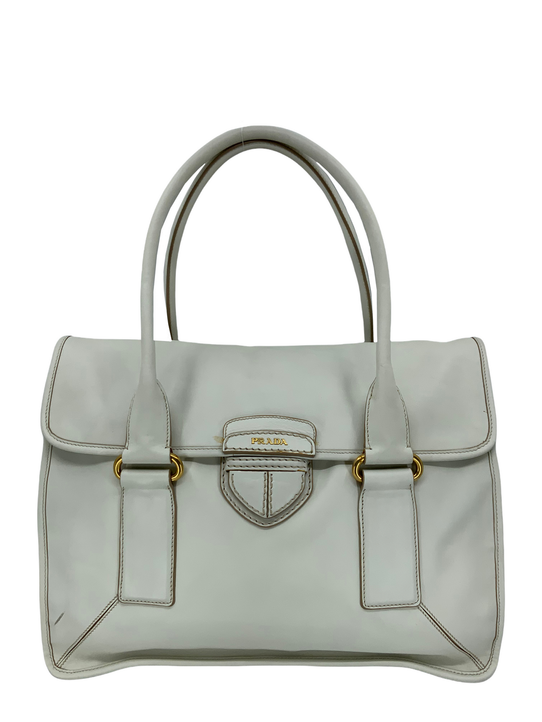 【関税&送料込】Prada Grainy Leather Shopping Bag Prada Large brown perforated leather shopping bag | TheDoubleF