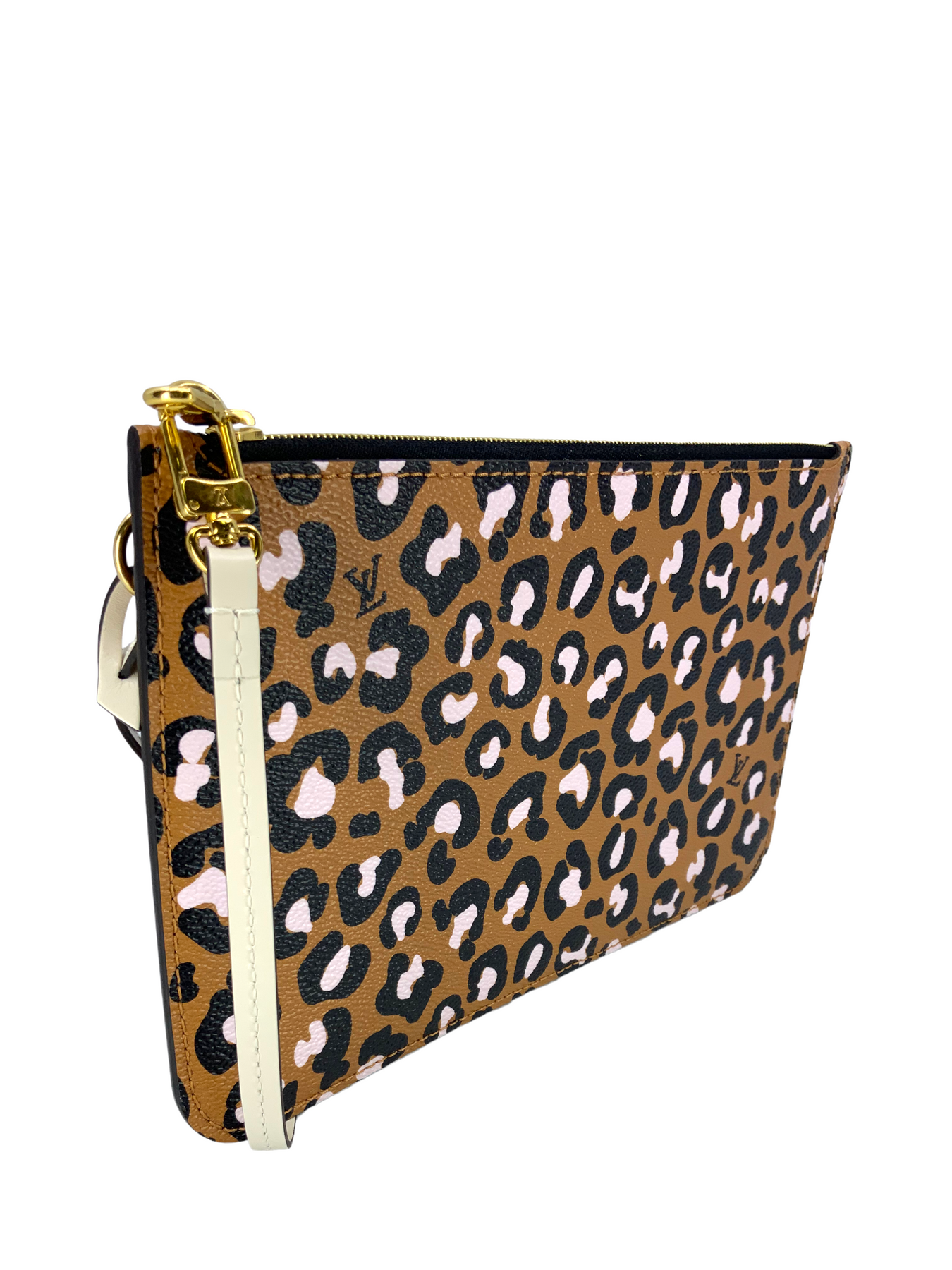 Louis Vuitton Pink Cheetah Wild at Heart Neverfull Pochette MM or