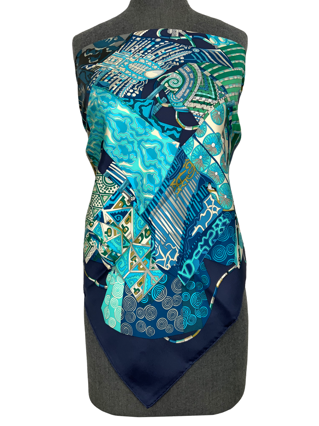 Hermes Voyage En Etoffes Silk Scarf 90 - Consigned Designs