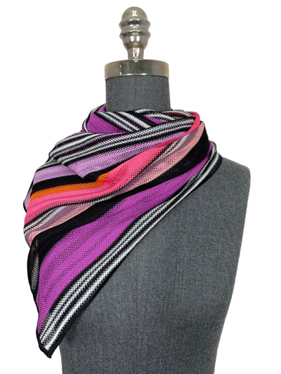 MISSONI Striped Silk Oblong Scarf-Consigned Designs