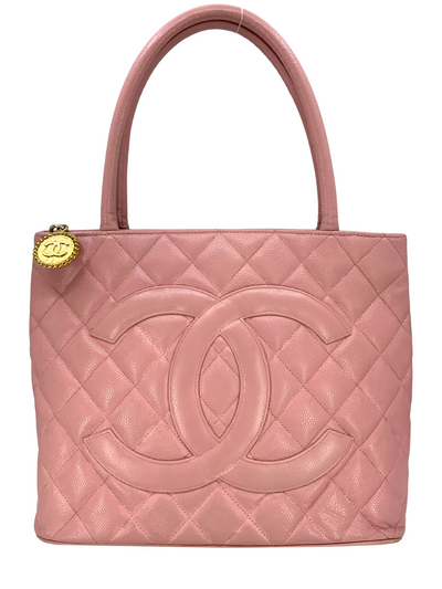 Chanel Quilted Caviar Medallion Tote Bag-Consigned Designs