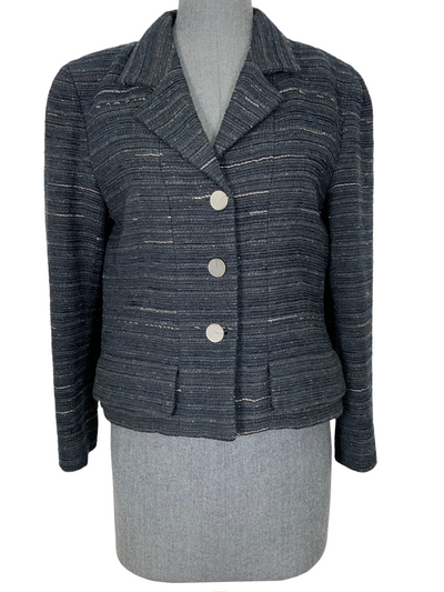 CHANEL 09A Vintage Cropped Wool Jacket Size M-Consigned Designs