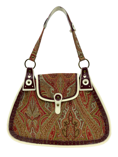 ETRO Vintage Tapestry Jacquard Large Shoulder Bag-Consigned Designs