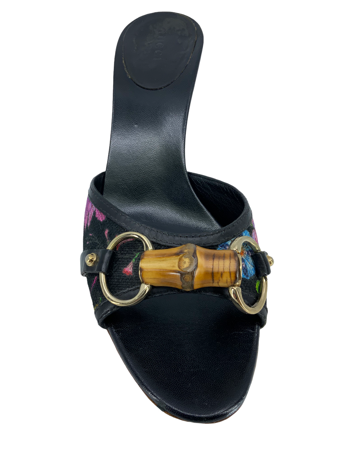靴 GUCCI Horsebit Bamboo Sandals 37 1/2 GUCCI Horsebit Bamboo Sandals 37 1/2