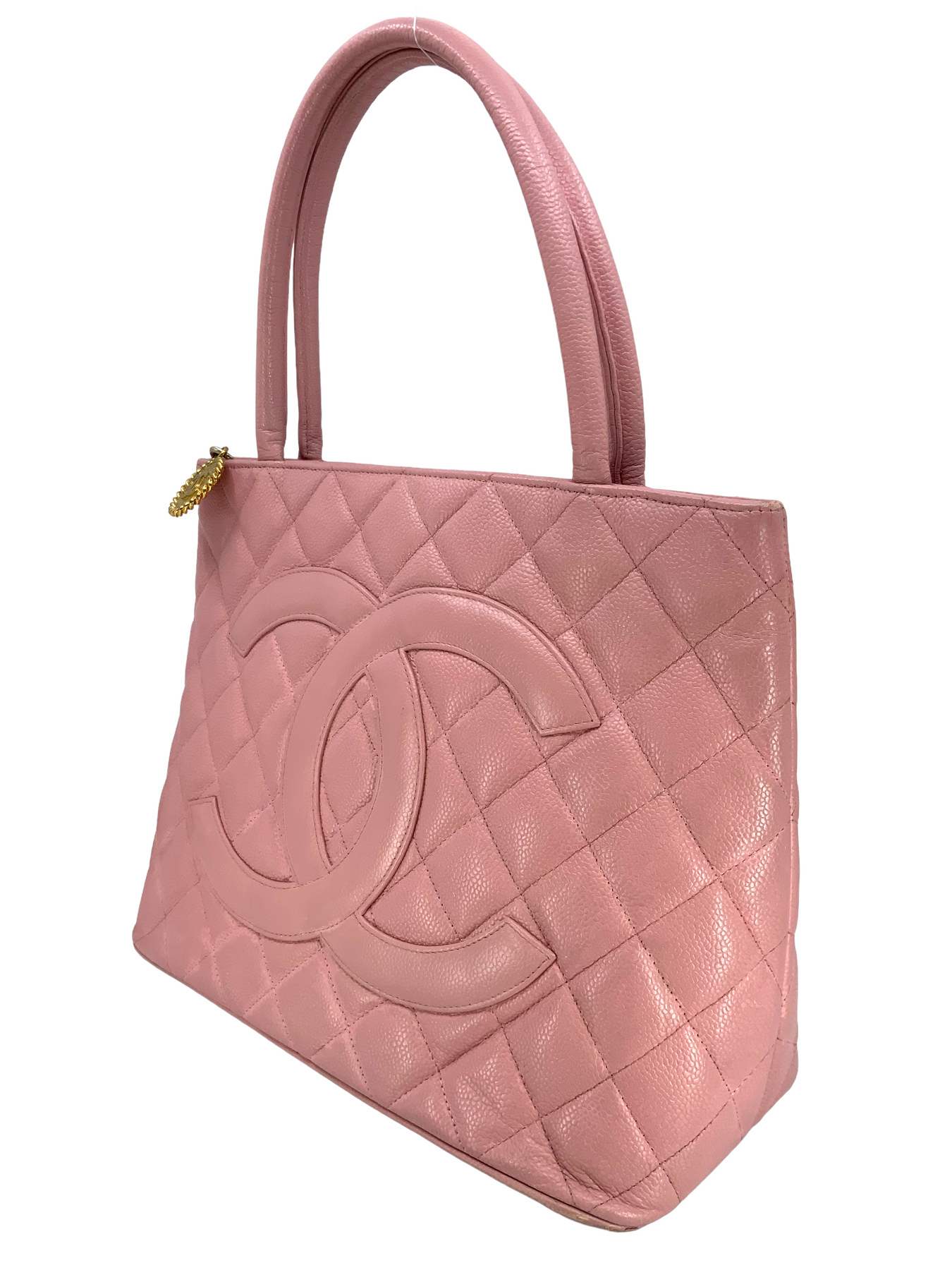 Chanel Quilted Caviar Medallion Tote Bag Consigned Designs
