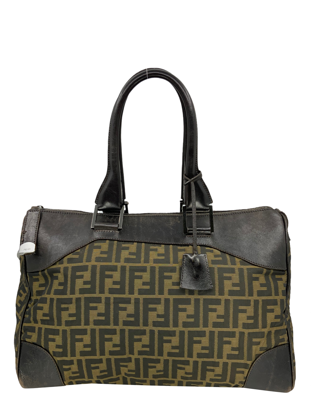 FENDI Zucca Canvas and Leather Small Duffel Bag - Consigned Designs