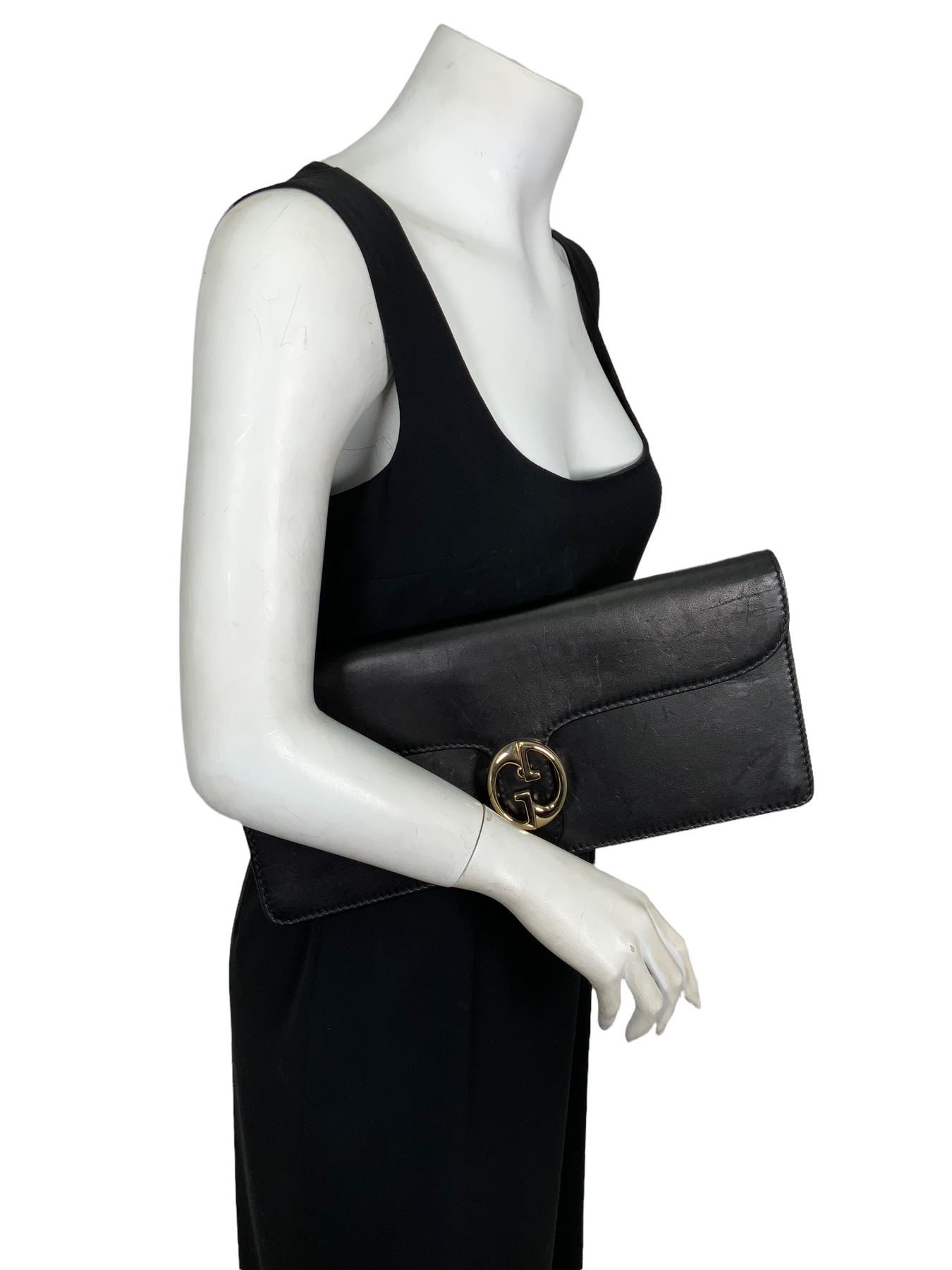 GUCCI Dollar Interlocking GG Large Clutch Consigned Designs