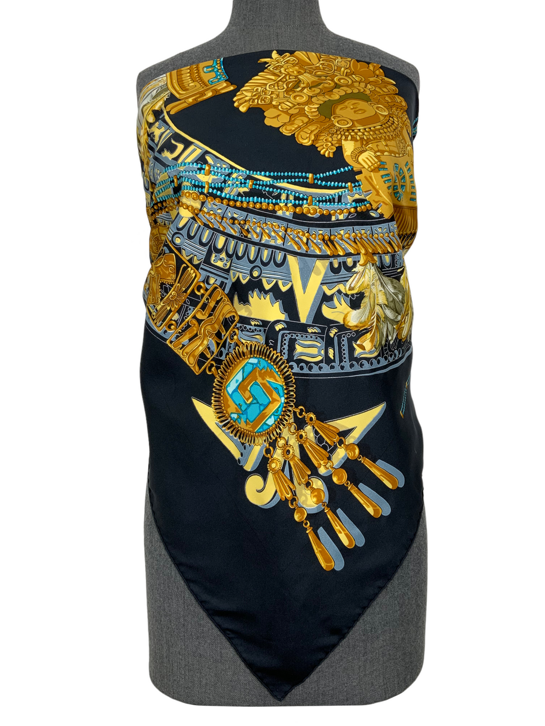 HERMES Aztec Silk Scarf 90 - Consigned Designs