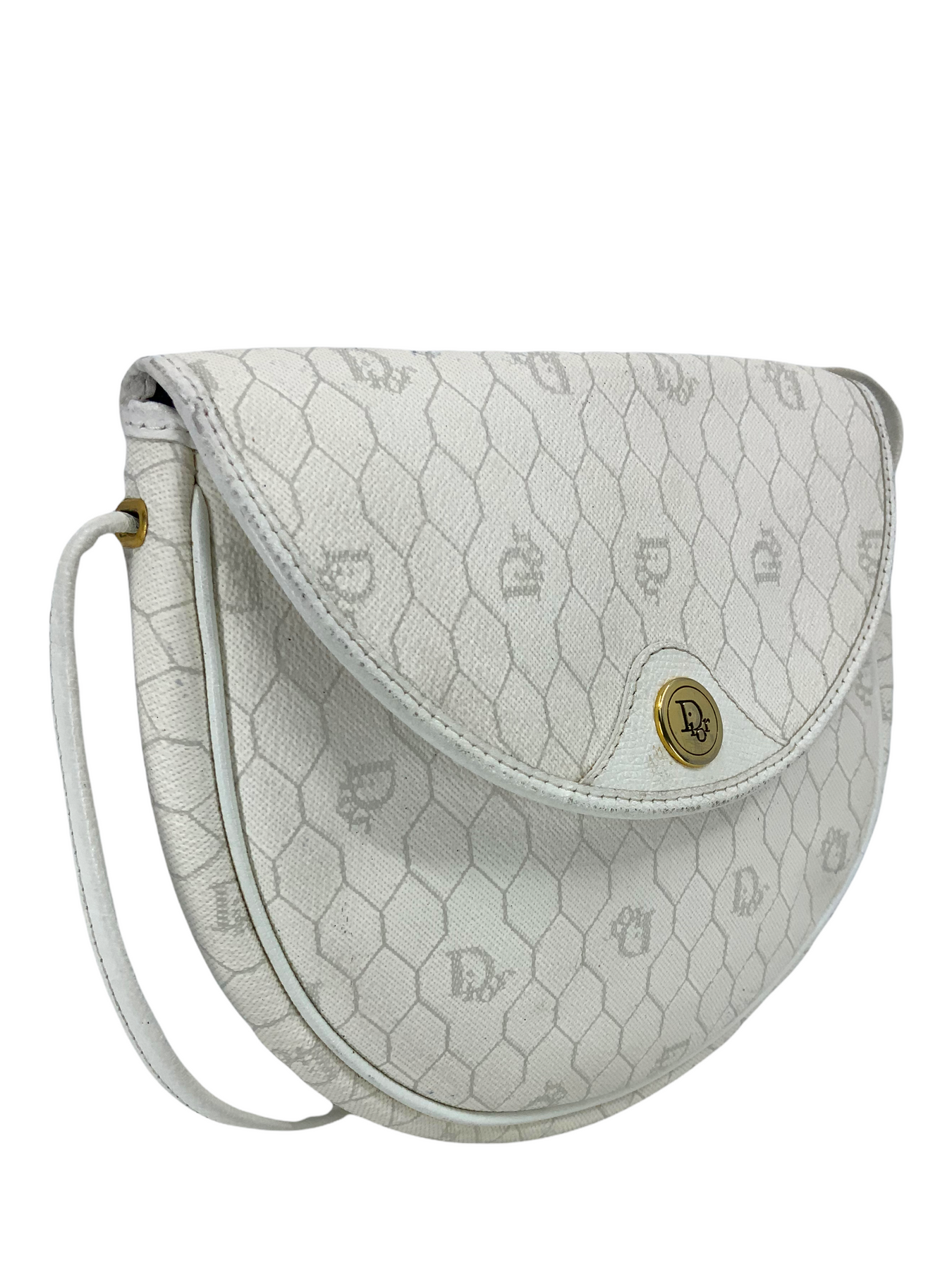 Christian Dior Vintage - Honeycomb Coated Canvas Crossbody