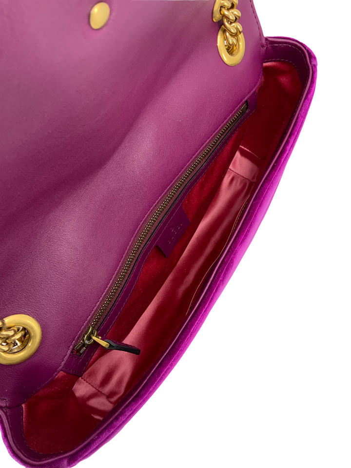 Gucci marmont velvet inside on sale