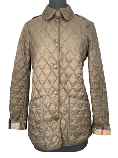 Burberry London Diamond Quilted Jacket Size S-Consigned Designs