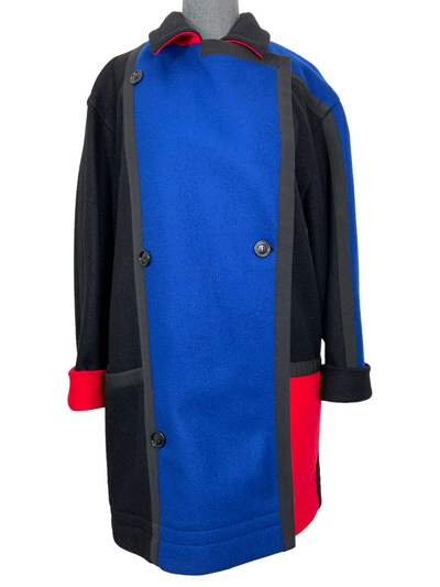 Yves Saint Laurent Rive Gauche Wool Colorblock Jacket Size M-Consigned Designs