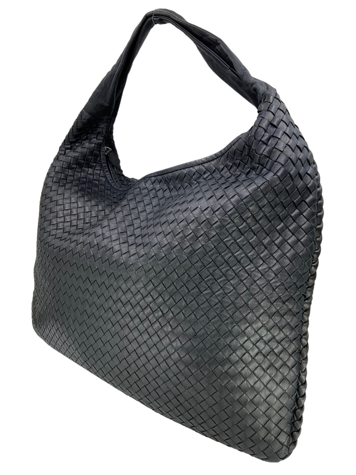 ショルダーバッグ Bottega Veneta Veneto Hobo Bag In Intrecciato Nappa Bottega Veneta Purple Intrecciato Woven Nappa Leather Large