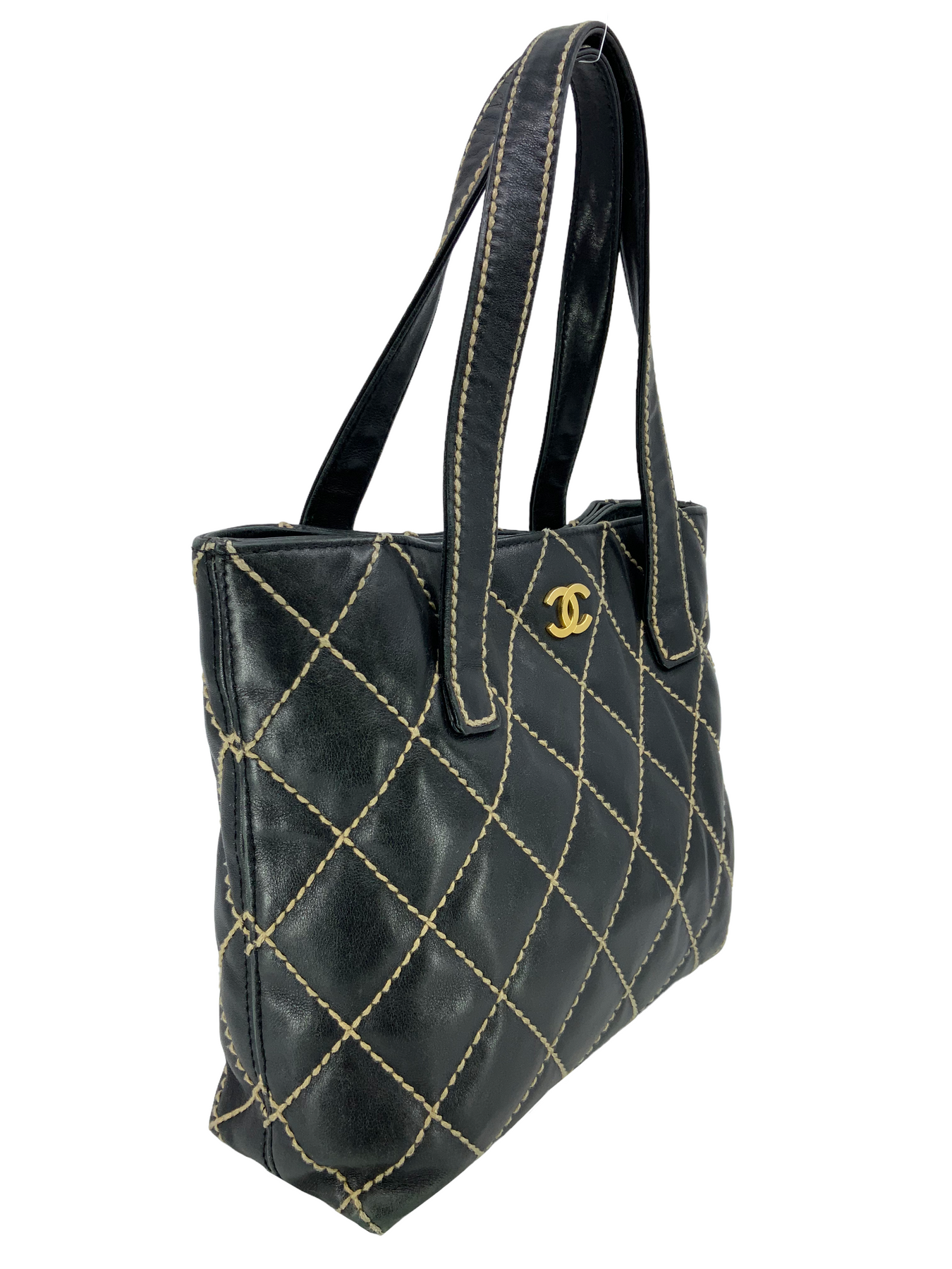 CHANEL Wild Stitch Quilted Leather Small Surpique Tote Bag - Consigned  Designs