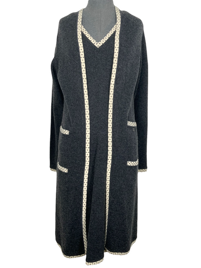 CHANEL 04A Cashmere Cardigan and Dress Size M-Consigned Designs