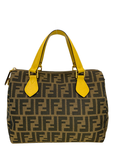 FENDI Zucca Canvas Chef Boston Bag-Consigned Designs