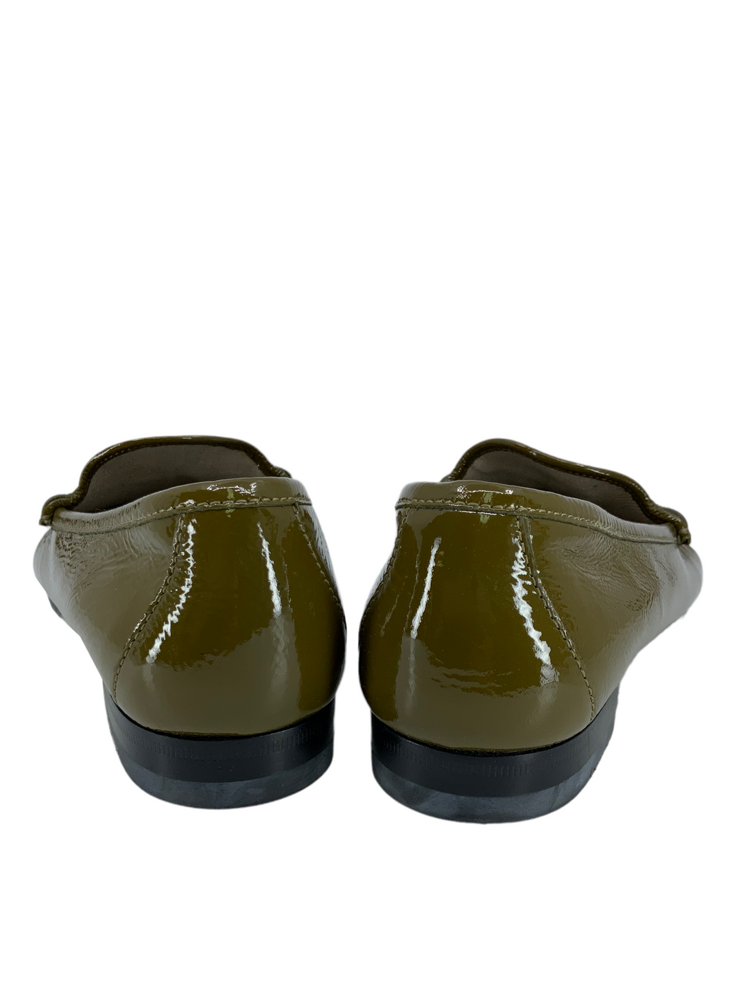 シューズ・サンダルその他 GUCCI Green patent leather loafer-style pumps Vtg GUCCI 1953 Horsebit Womens Loafers Shoe Light Green Sz