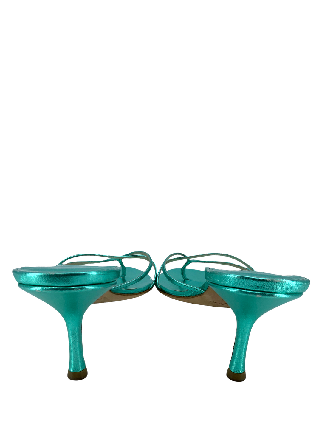 【美品】CLINCH Thong sandal Latigo OD オリーブ Elsy 70 |Caper Green Suede Crossover Slingback | JIMMY CHOO