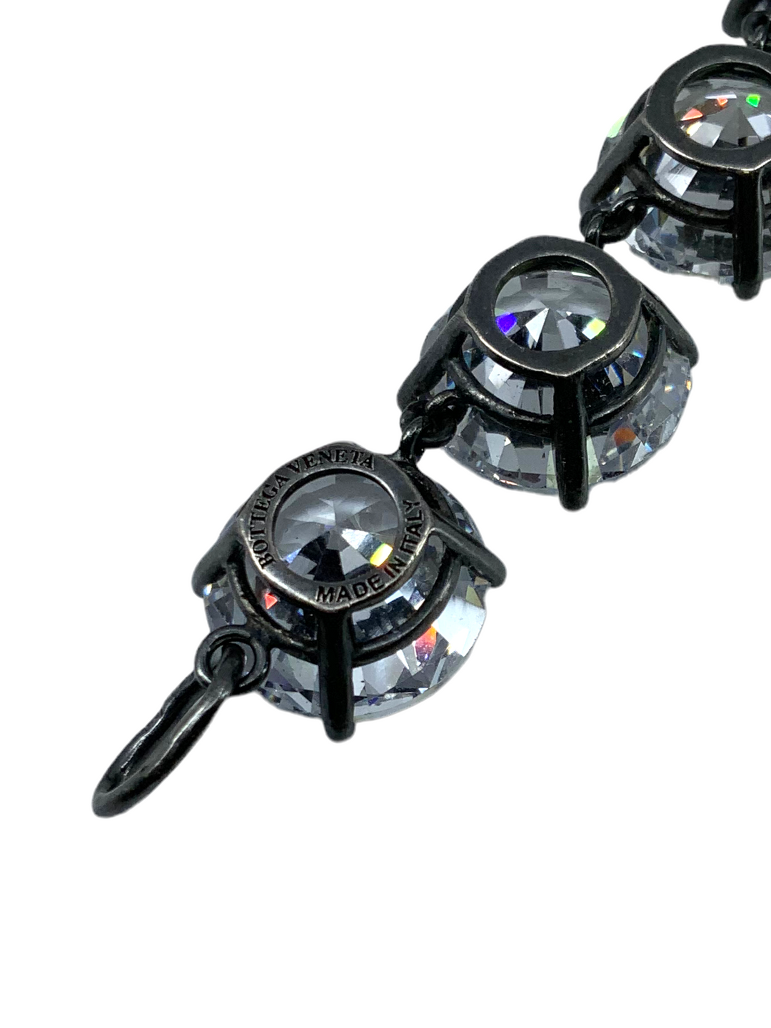 BOTTEGA VENETA Cubic Zirconia ブレスレット Bottega Veneta Oxidized Sterling Silver Cubic Zirconia