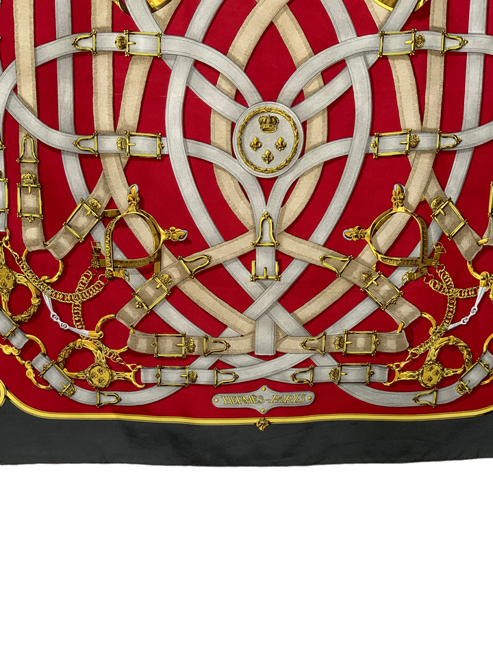 【VINTAGE】60s-80s Hermes カレ90 CAVALCADOUR HERMES Cavalcadour Silk Scarf 90 - Consigned Designs