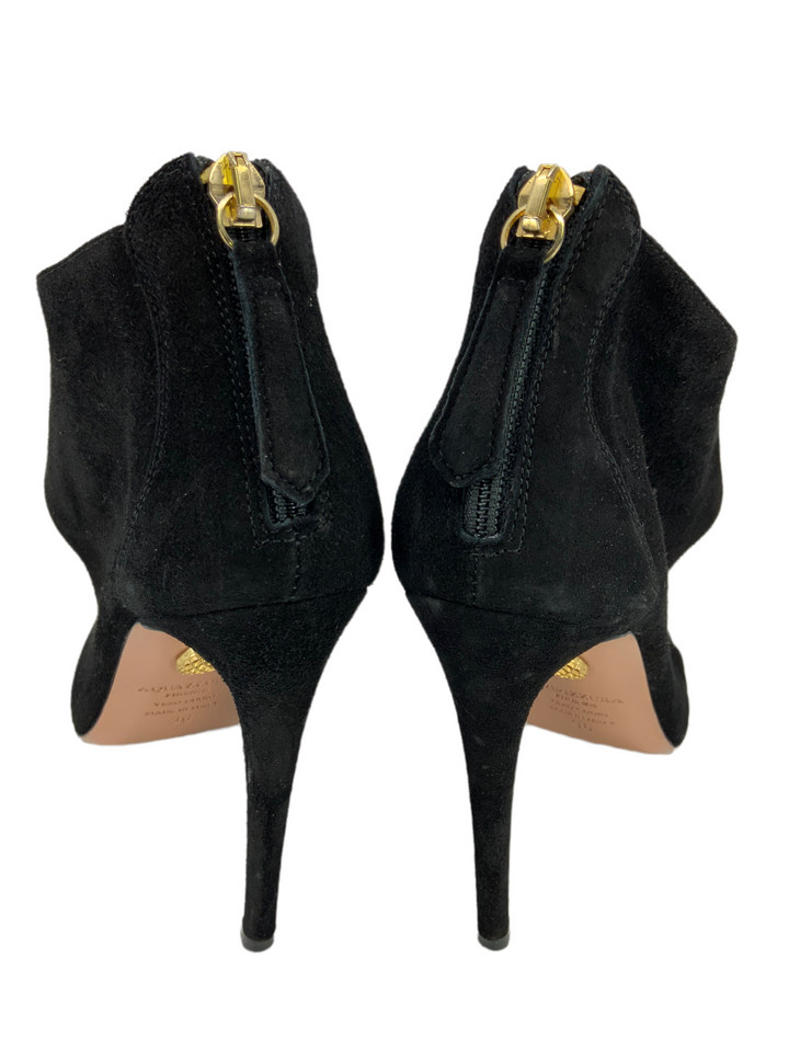 Aquazzura Suede Back Zip Pumps Size 6 - Consigned Designs