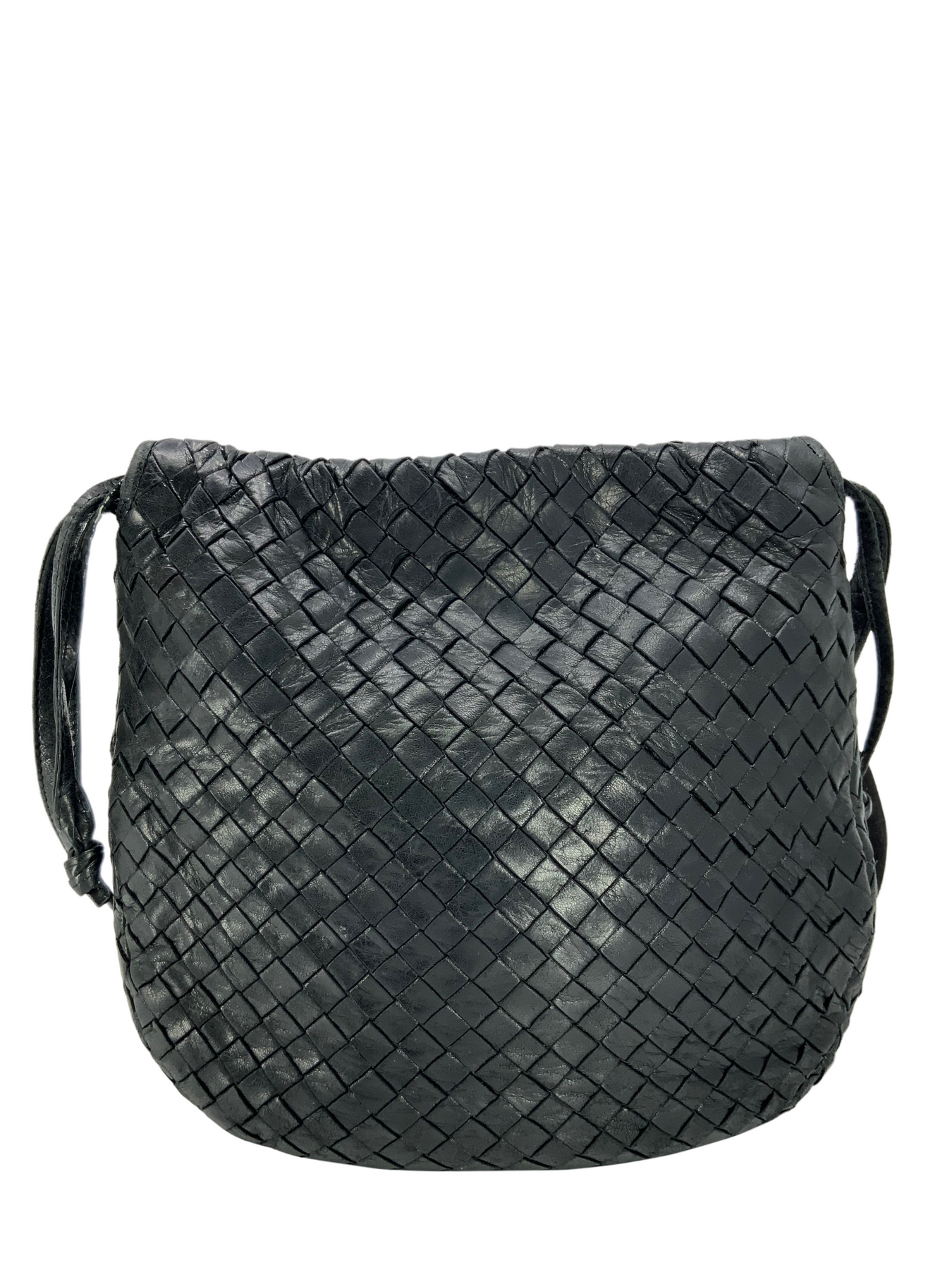 Bottega Veneta Intrecciato Woven Nappa Leather Flap Shoulder Bag