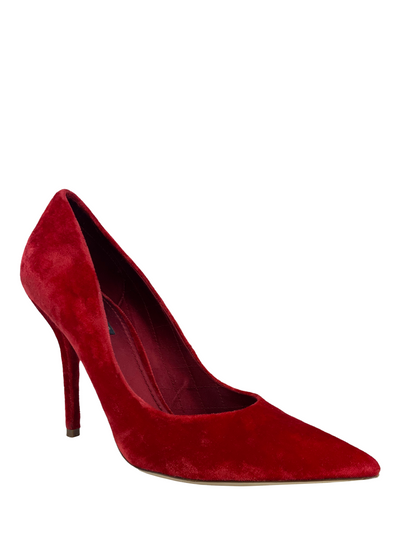 Dolce & Gabbana Velvet Pointed8. Toe Pumps Size 8.5-Consigned Designs