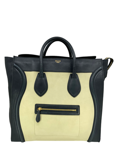 Celine Nubuck Calfskin Leather Medium Luggage Tote Bag-Consigned Designs