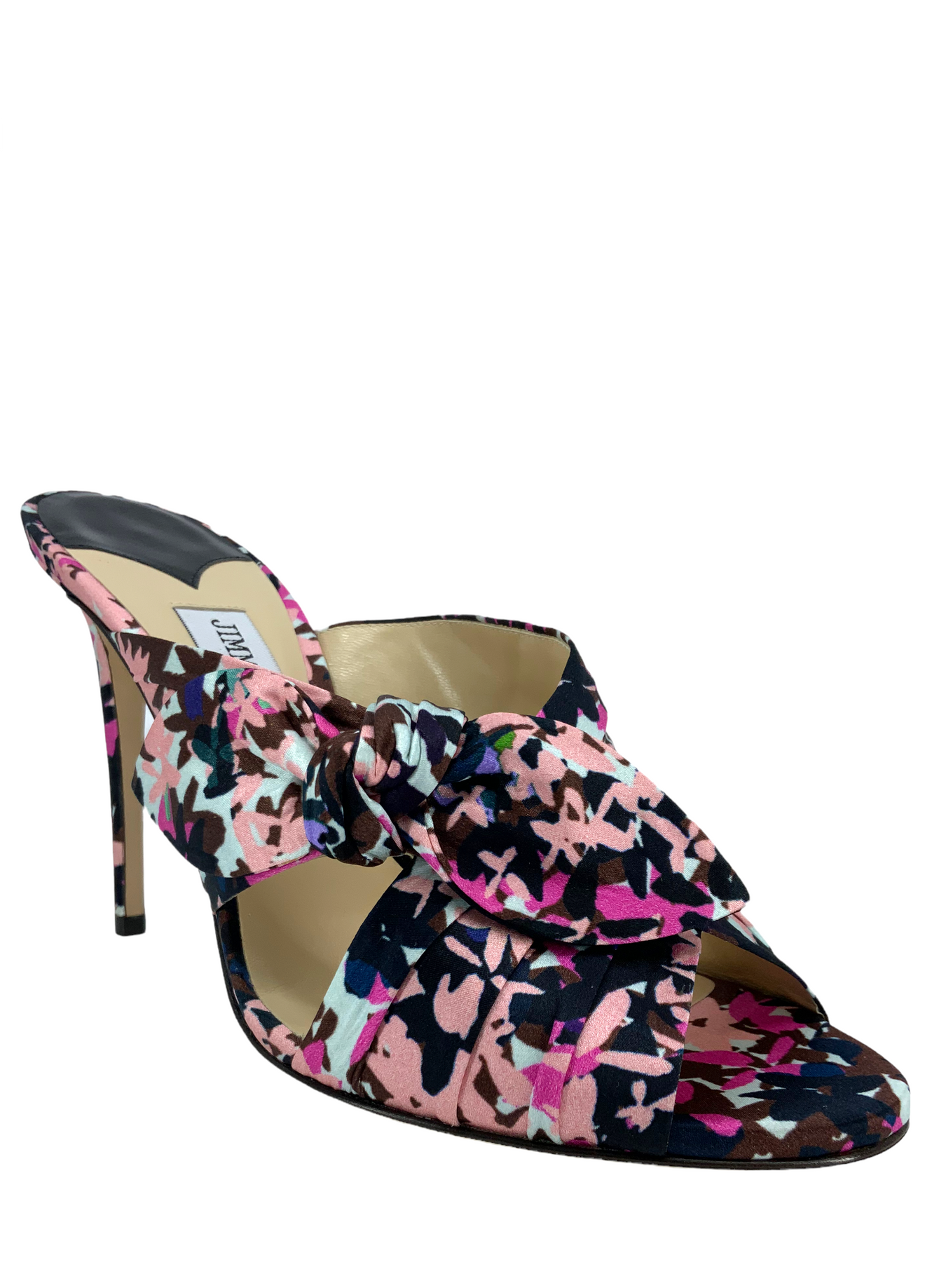 Jimmy Choo Keely Printed Bow Slide Sandals Size 10 Consigned Designs