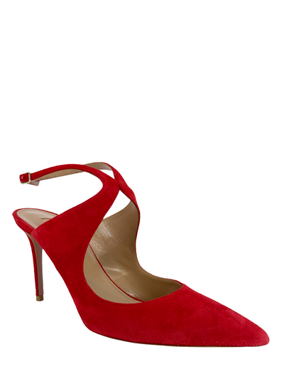 Aquazzura Talana 85 Cutout Suede Pumps Size 10-Consigned Designs