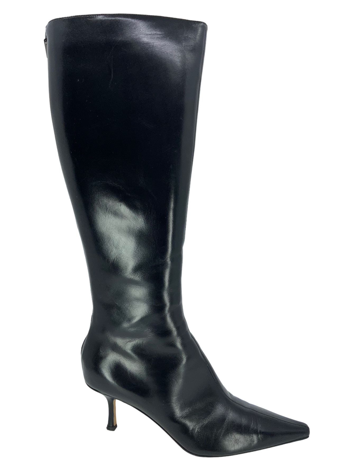 Jimmy Choo Leather Rose 1 Mid Calf Boots Size 10.5 Consigned Designs