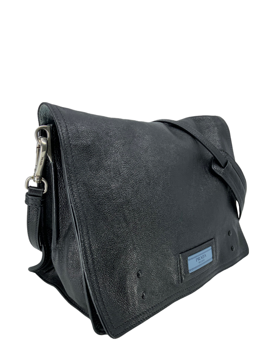 Prada Black Nylon Studded Etiquette Zip Shoulder Bag - Authentic Prada –  Love that Bag etc - Preowned Designer Fashions