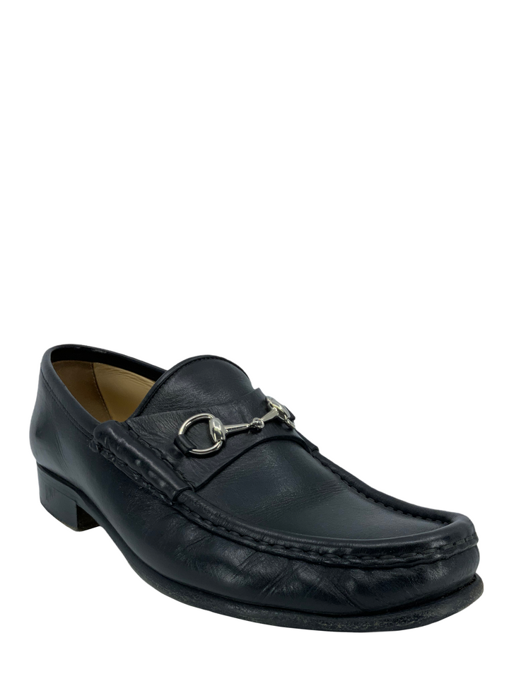 Gucci Vintage Leather Classic Horsebit Loafers Size 8  display picture 2