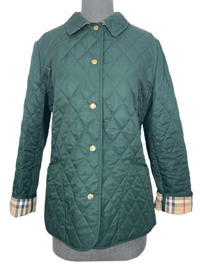 Burberry London Diamond Quilted Jacket Size S-Consigned Designs