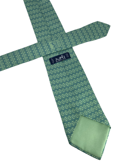 HERMES Silk Classic Men's Silk Neck Tie-Consigned Designs