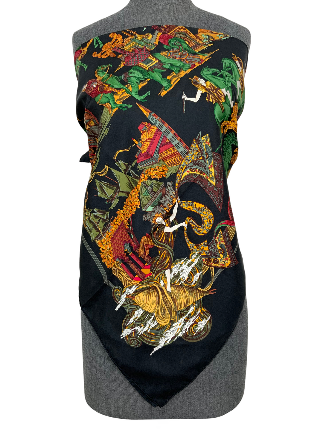 Hermes Au Fil de la Soie Silk Scarf 90 - Consigned Designs