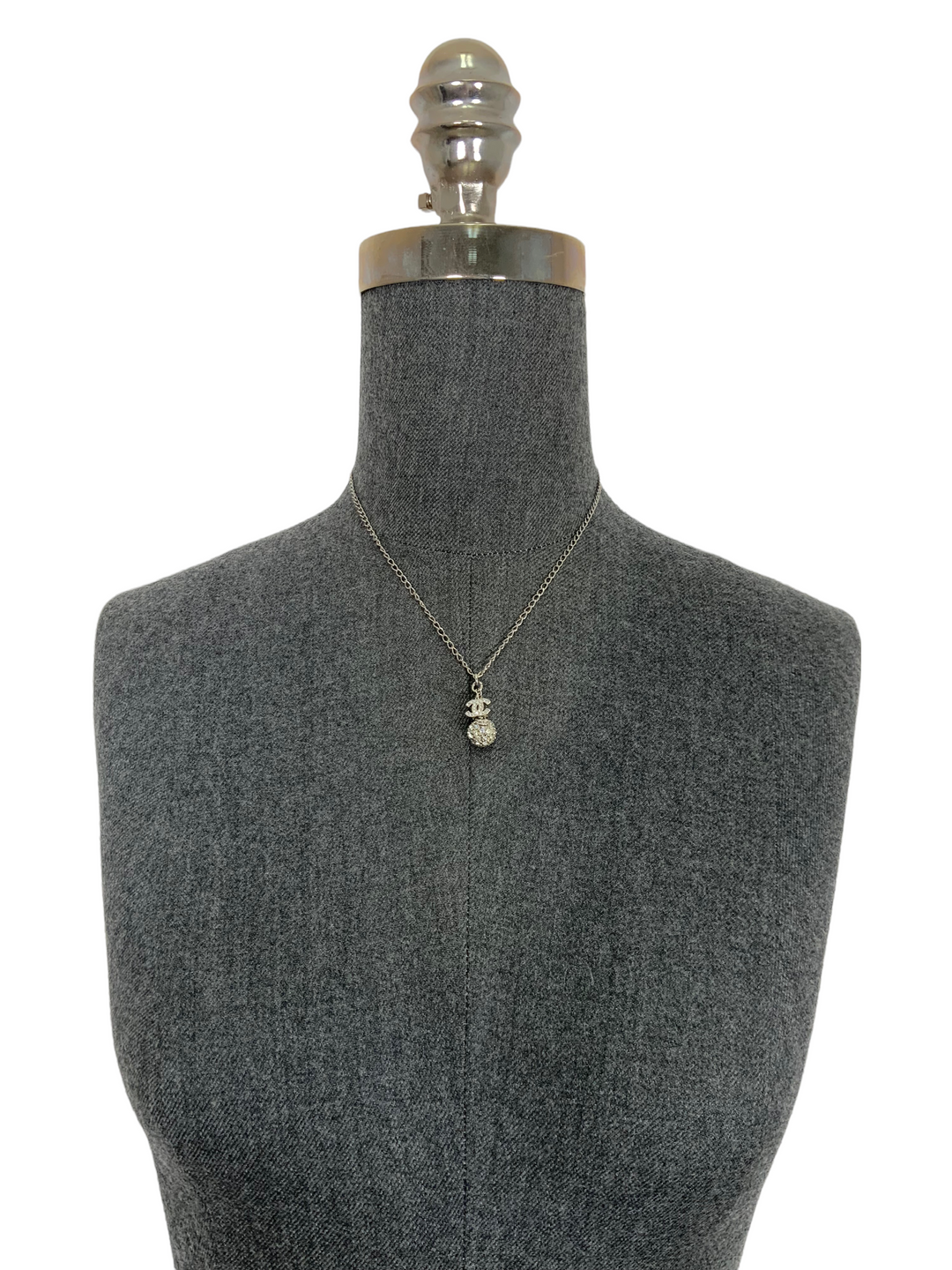Chanel Crystal CC Ball Pendant Necklace - Consigned Designs