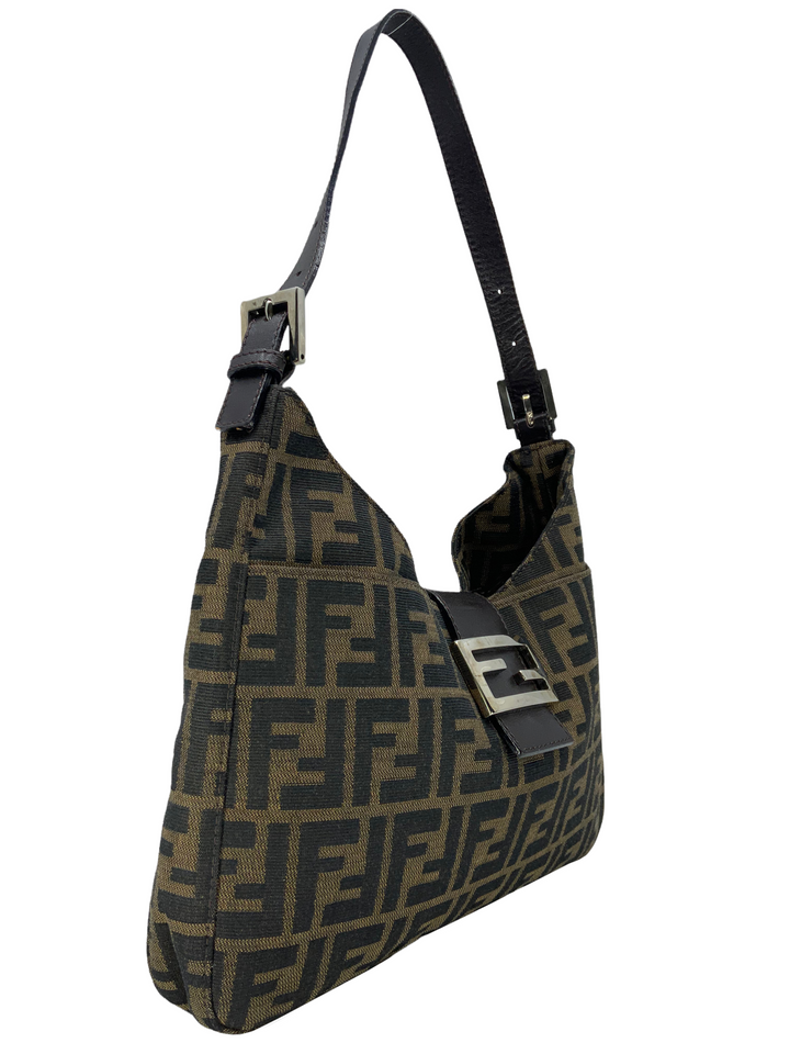 Fendi Vintage Zucca Canvas Shoulder Bag - Consigned Designs display picture 1