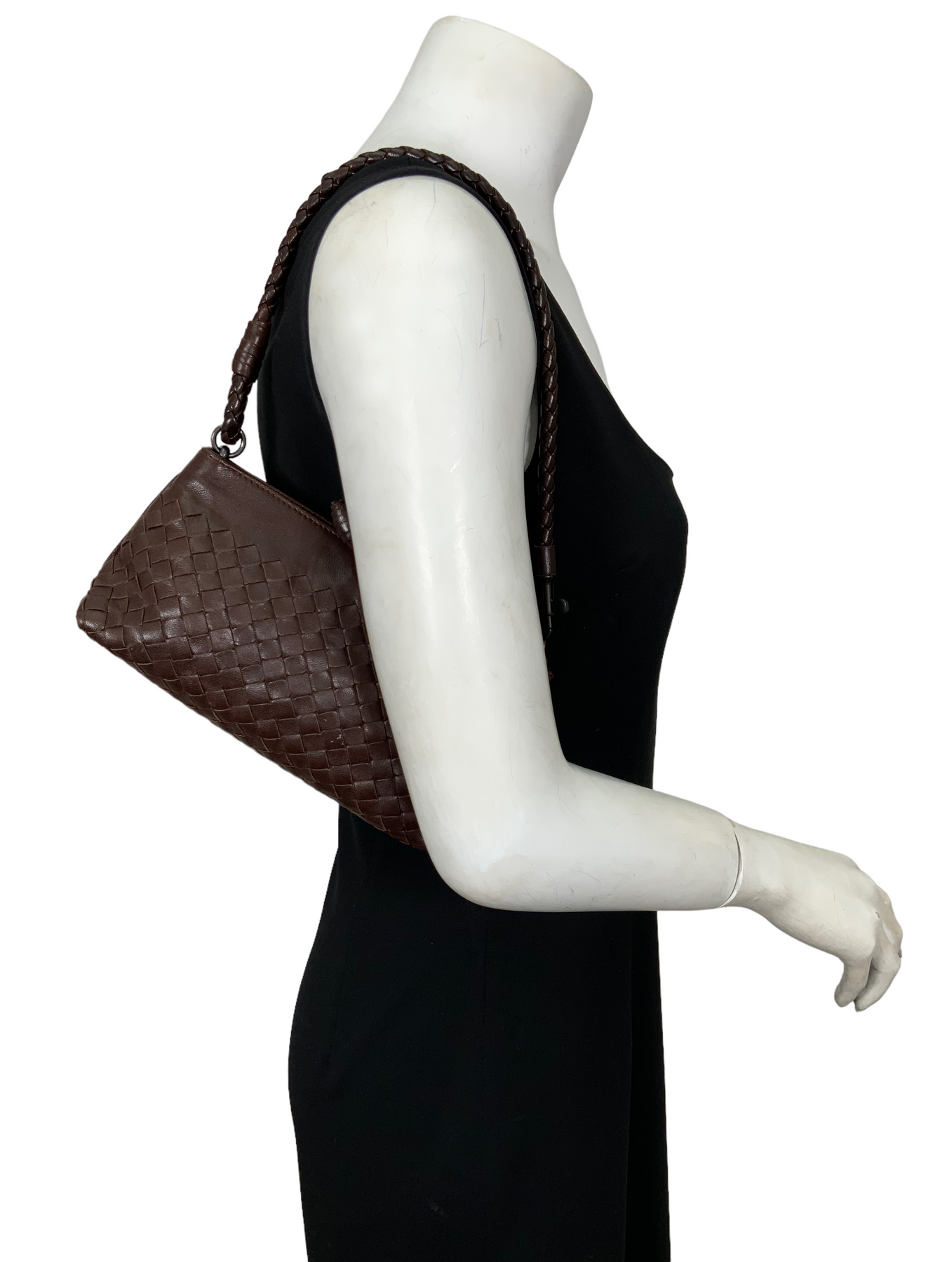 Bottega Veneta Intrecciato Woven Nappa Leather Flap Shoulder Bag