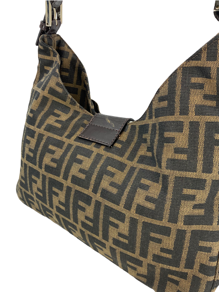 Fendi Vintage Zucca Canvas Shoulder Bag Consigned Designs