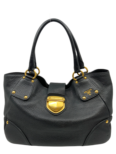 Prada Vitello Daino Top Handle Tote Bag-Consigned Designs