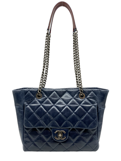 Chanel Calfskin Quilted Front Pocket Tote-Consigned Designs