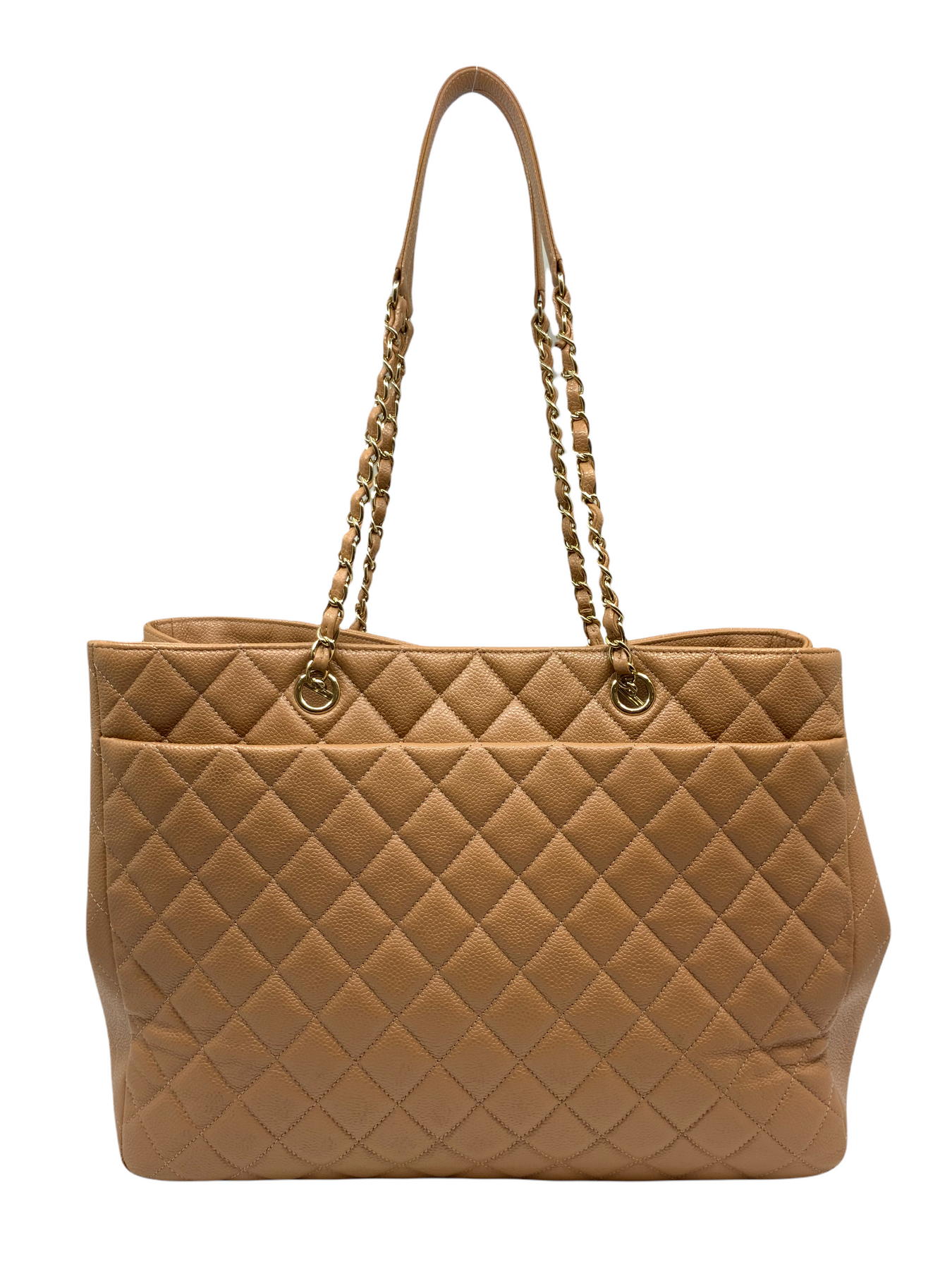 Chanel Calfskin Quilted Large CC Shopping Tote