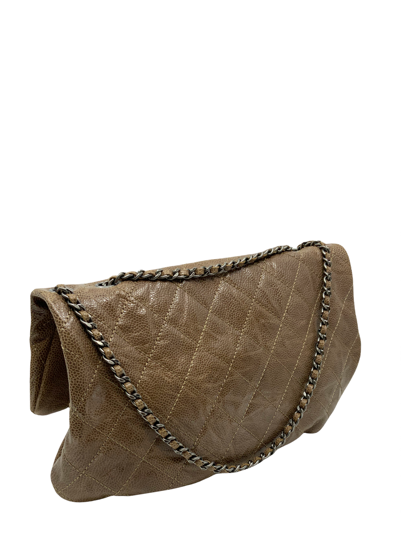 Chanel Elastic CC Flap Bag Glazed Caviar Leather Shoulder Bag Consigned Designs