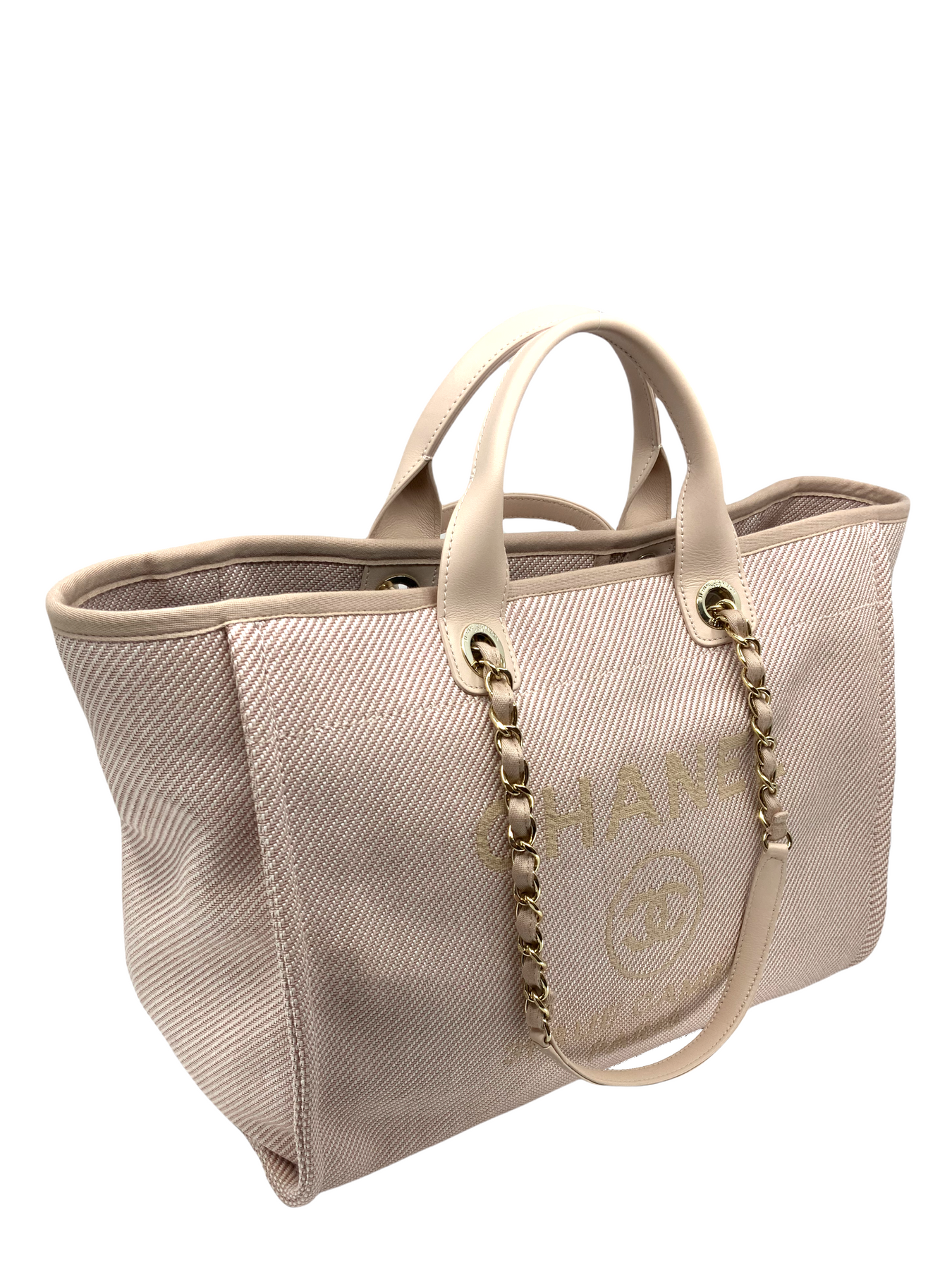 chanel deauville tote canvas