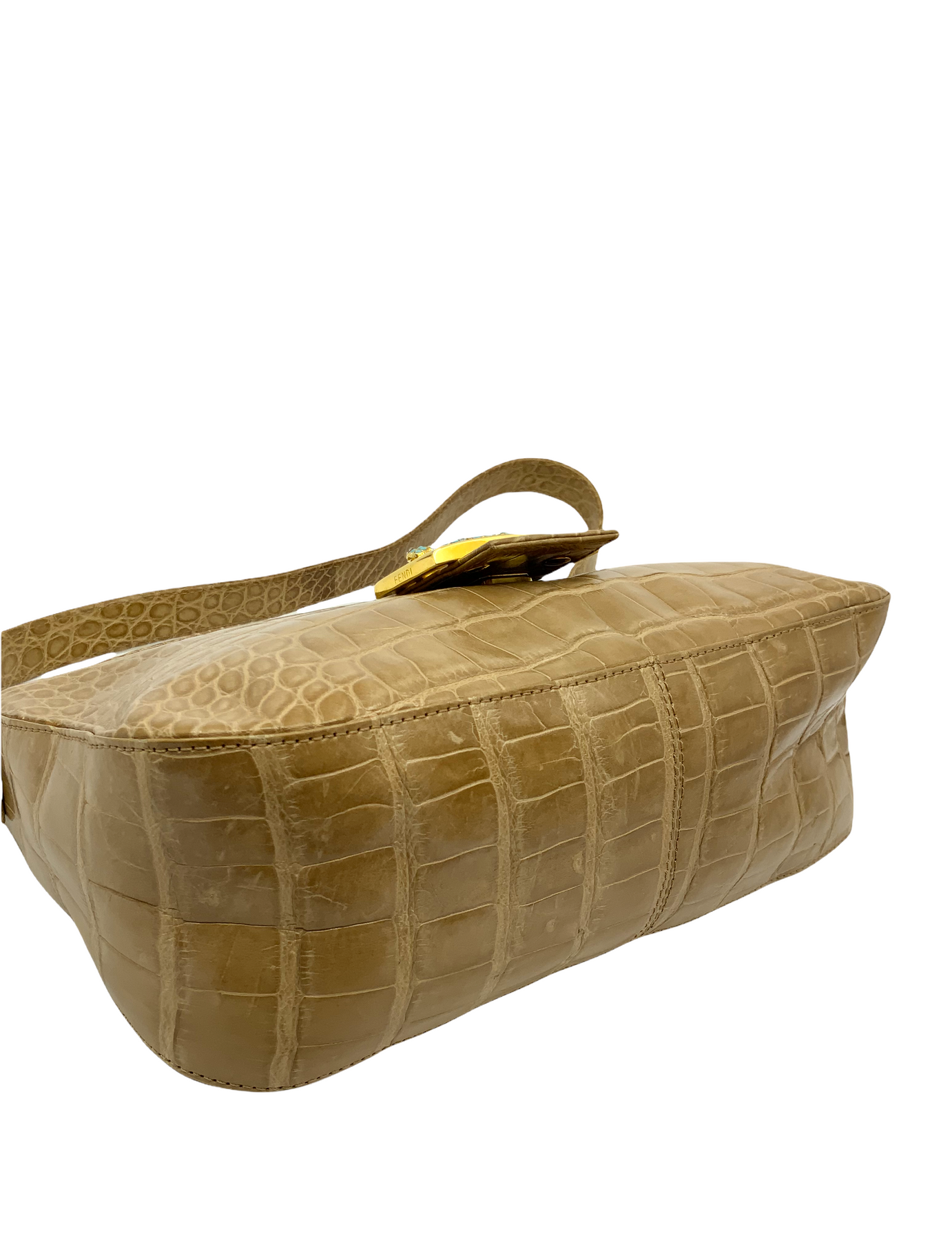 Fendi, Bags, Rare Vintage Fendi Crocodile Skin Baguette Bag