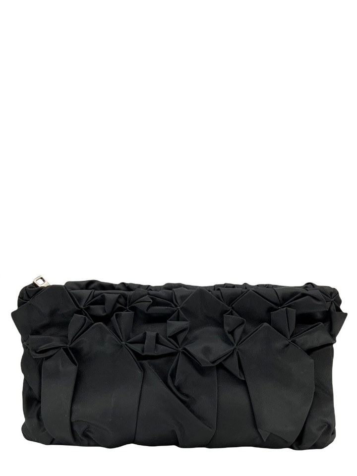 クラッチバッグ Prada Black nylon clutch Prada Logo Clutch Bag | Black | FARFETCH HK