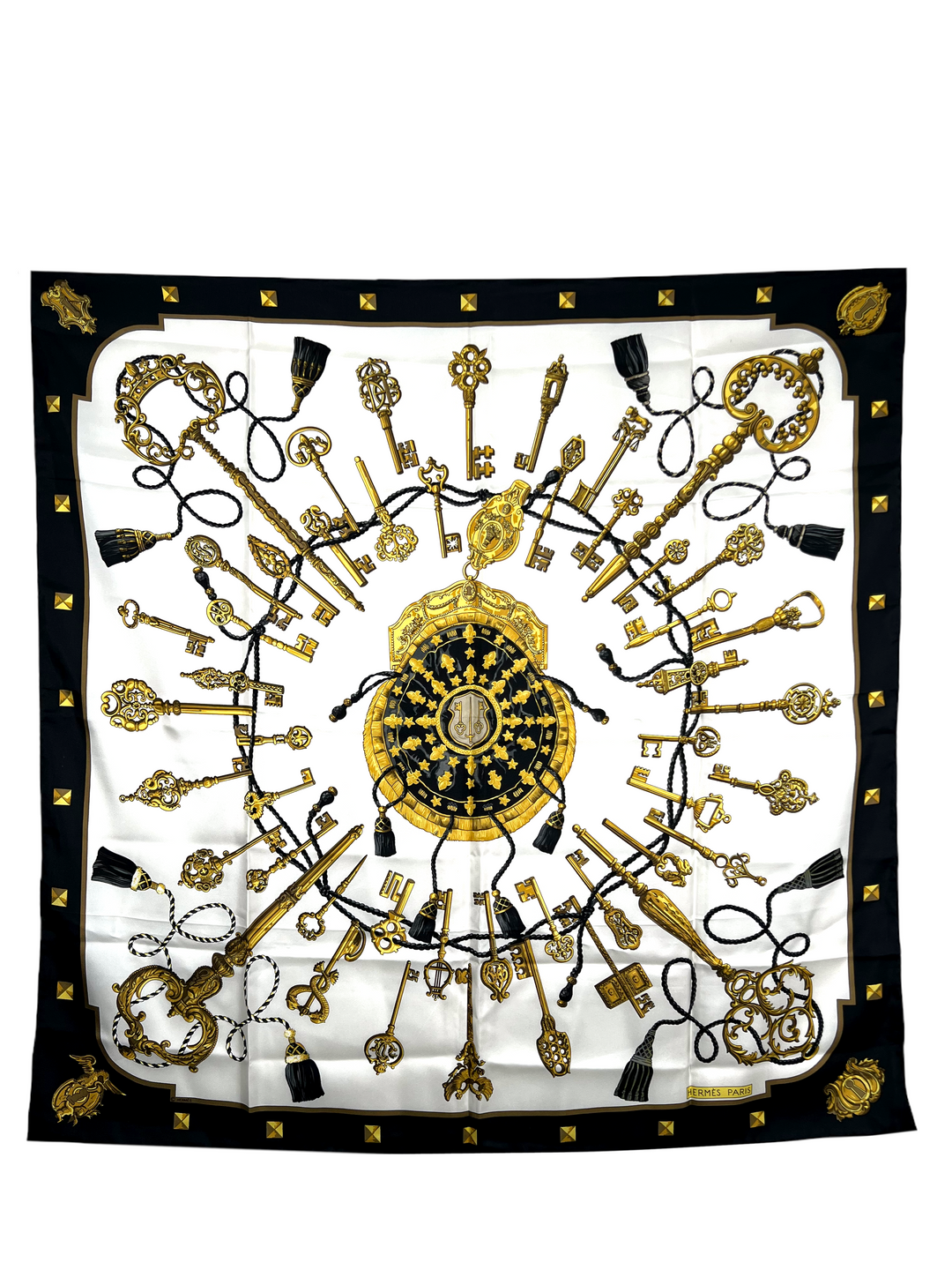 Hermes Keys Les Cles Silk Scarf 90 - Consigned Designs