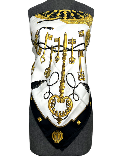 Hermes Keys Les Cles Silk Scarf 90-Consigned Designs