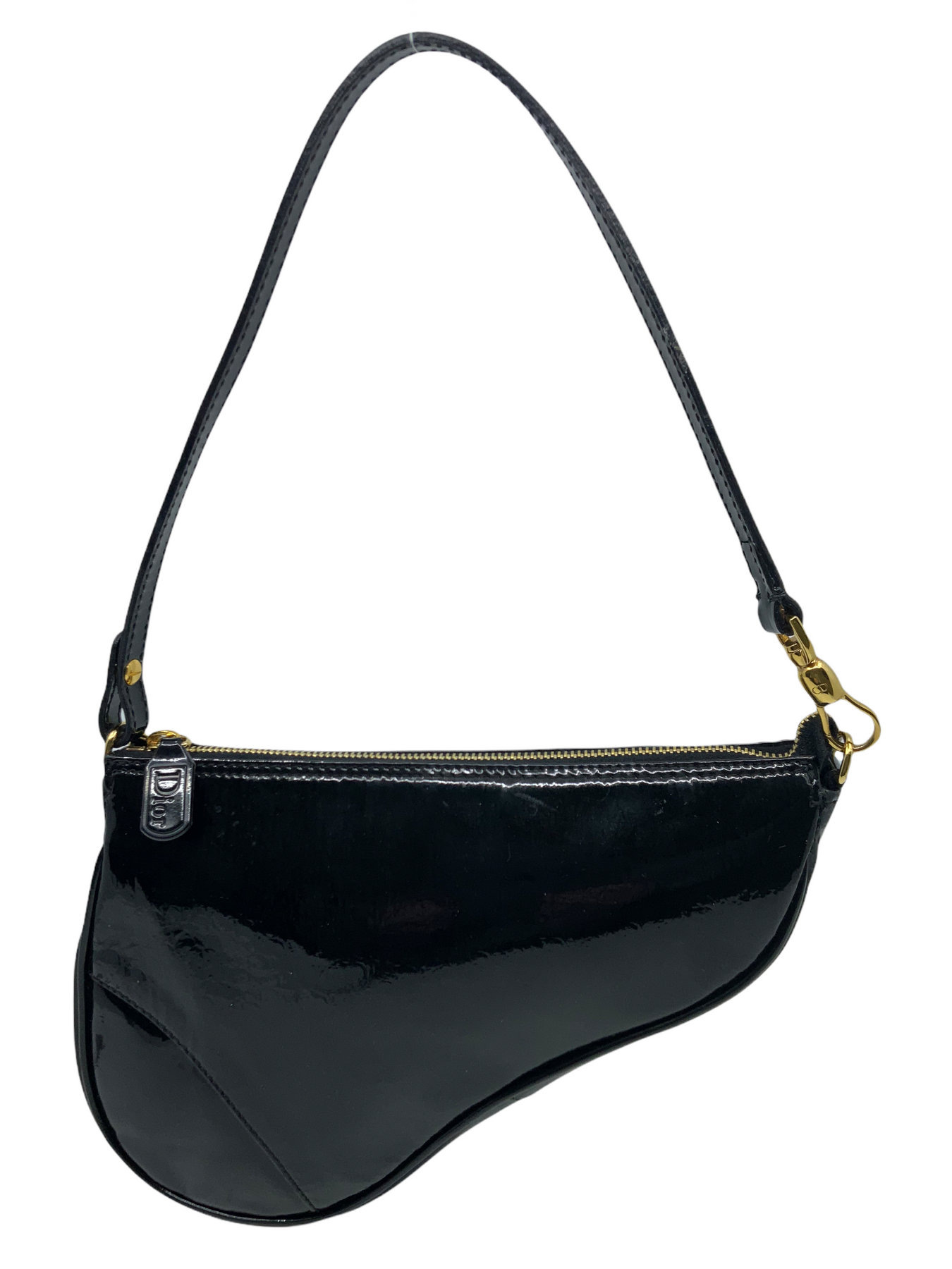 Dior patent leather saddle bag Clearance